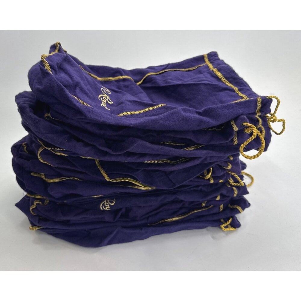 Crown Royal Bags Purple Lot of 22 Large 12 inch Size Drawstring Appear Unused - Picture 8 of 9